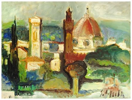 EMANUELE CAPPELLO Vittoria 1936 Senza titolo Olio su tela 50 x 70. Firma in...