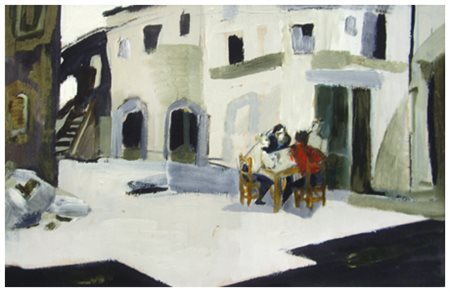 RENZO GRAZZINI Firenze 1912 – Firenze 1990 Senza titolo Olio su tavola 29 x...