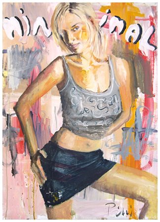 ALFREDO PINI Mirandola 1958 Senza titolo 2007 Olio su tela 70 x 50. Firma in...