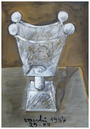 SERGIO VACCHI Castenaso 1925 – Siena 2016 Senza titolo 1987 Olio e t.m. su...