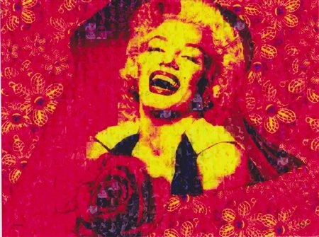 Maria Murgia "Marilyn Monroe" - 2015 - Fotomosaico - cm 60x80 - Firma in...