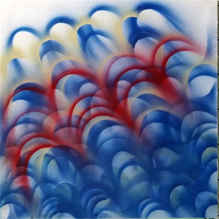 Mario Dermis "Composizione" - Olio su tela cm 50x50 - Autentica dell'artista...