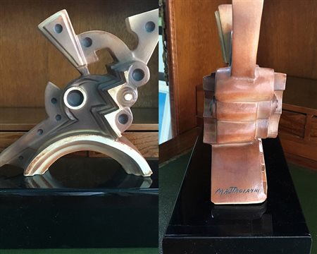 Umberto Mastroianni "Senza titolo" - Scultura in resina con base - Solo...