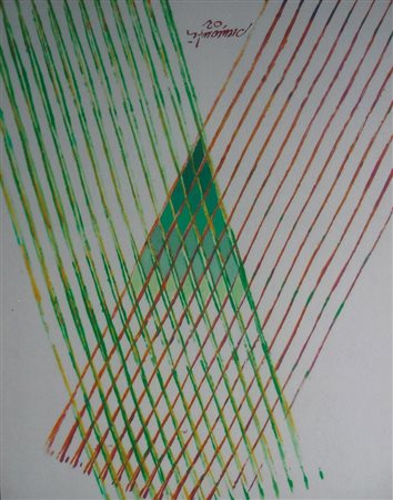 Lorenzo Piemonti "Accelerazioni" 2002 - Acrilici su carta cm 32x25 - Archivio...