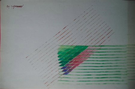 Lorenzo Piemonti "Accelerazioni" 2002 - Acrilici su carta cm 30x46 - Archivio...