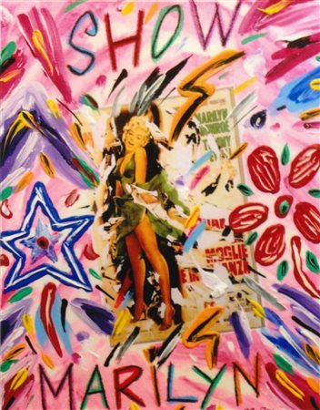 Bruno Donzelli "Marylin " T.M. su tela cm 40x50.Autentica dell'Artista su foto