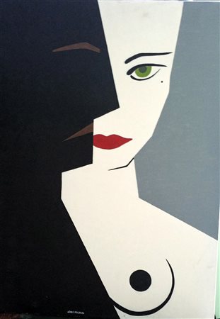 Michele Cimo'"Profili" olio su tela cm 60x50