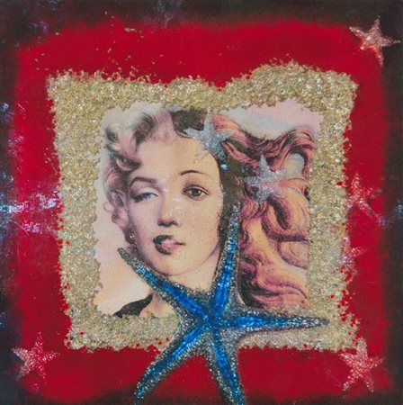Omar Ronda "La Marylyn di Botticelli,2004-Frozen plastic cm 50x50