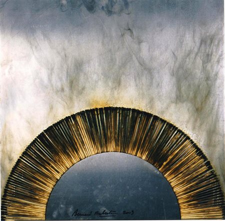 Bernard Aubertin "Fiammiferi bruciati su alluminio" 2009 - Fiammiferi su...