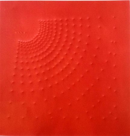 Angelo Brescianini "Spari di pistola su lamiera rossa" - Spari su lamiera...