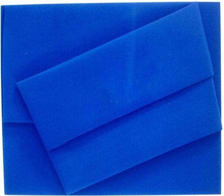 Cesare Berlingeri "Oltremare piegato" 2015 - cm 70x80 - Pigmenti su tela...