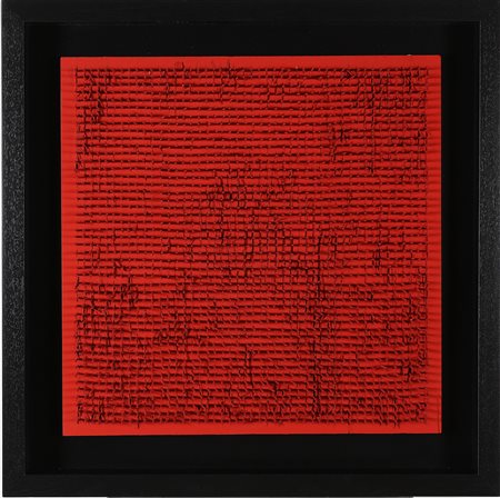 AUBERTIN BERNARD (n. 1934) Tableau Clous. 1969. Chiodi su tavola. Cm 50,00 x...