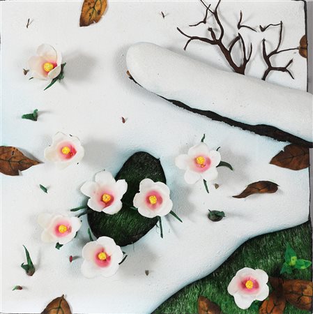 GILARDI PIERO (n. 1952) Bucaneve. 2009. Poliuretano espanso dipinto. Cm 50,00...