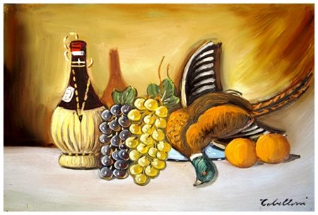 GIACOMO TABELLINI Livorno 1907 – Livorno 1989 Senza titolo Olio su tela 50 x...