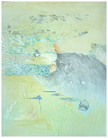 RENATO LACQUANITI Napoli 1932 – Livorno 1998 Senza titolo Olio e t.m. su tela...