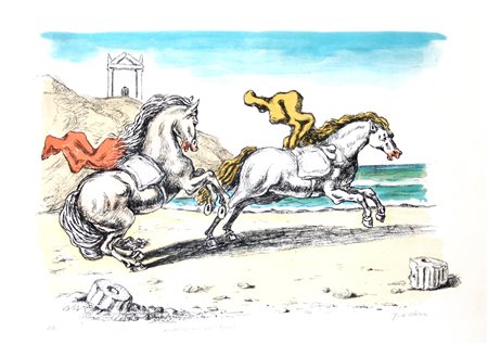 Giorgio De Chirico 1888, Volo (Grecia) - 1978, Roma (Rm) - [Italia] Cavalli...