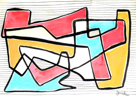 Tonino Ferraioli 1931, Macerata (Mc) - [Italia] senza titolo acquerello e...