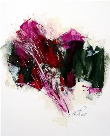 Richard W. Forster 1945, New York - [USA] senza titolo olio su carta 35x28...