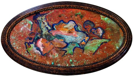 Giannetto Magrini 1938, Jesi (An) - [Italia] senza titolo olio su rame ovale...