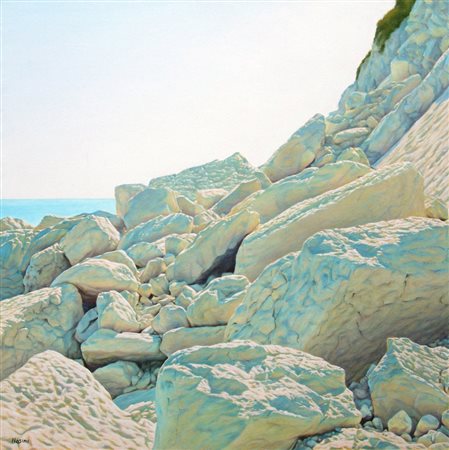 Fabio Nasini 1958, Ancona (An) - [Italia] senza titolo olio su tela 75x75 cm...