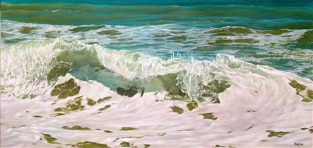 Fabio Nasini 1958, Ancona (An) - [Italia] senza titolo olio su tela 47x100 cm...