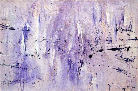 Graziano Rey 1953, Torino (To) - [Italia] Strie cementite e smalti su tavola...