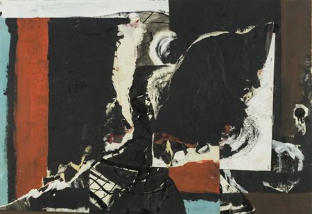 Claudio Cintoli Senza titolo 1962 Tecnica mista e collage su cartoncino...