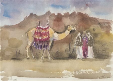 Trento Longaretti Sinai 2010 Acquerello su carta, cm. 26x36 Firma in basso a...