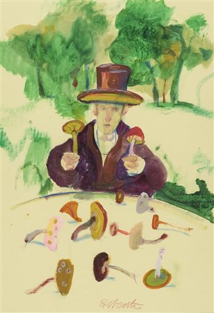 Antonio Possenti Senza titolo Tecnica mista su carta intelata, cm. 70x50...