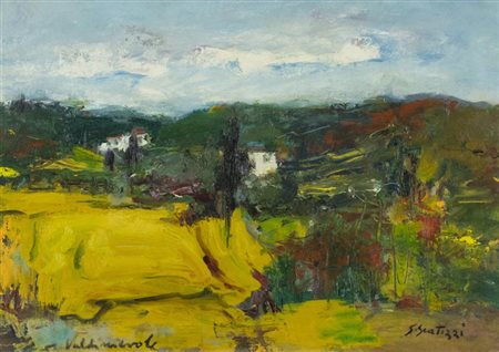 Sergio Scatizzi Valdinievole Olio su cartone, cm. 50x70 Firma in basso a...