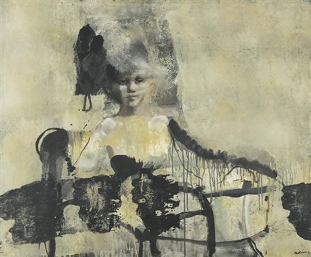 Milena Moriani Figura 1994 Olio su tela, cm. 100x120 Firma e data in basso a...