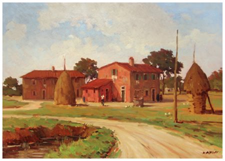 SERGIO DIFFICILI Antignano 1925 – Antignano 2007 Senza titolo Olio su faesite...