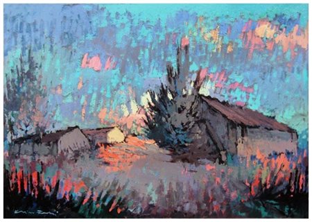 VOLTOLINO FONTANI Livorno 1920 – Livorno 1976 Senza titolo Olio su tela 49,5...