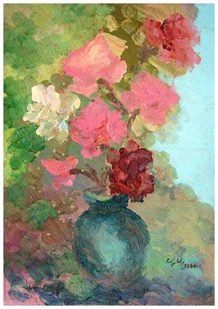 GUIDO GUIDI Livorno 1901 – Livorno 1998 Senza titolo Olio su tavola 50 x 35....