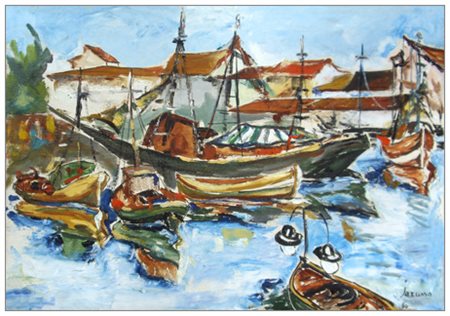 ANGELO IARUSSO Cava dei Tirreni 1923 – Viareggio 1990 Senza titolo 1964 Olio...