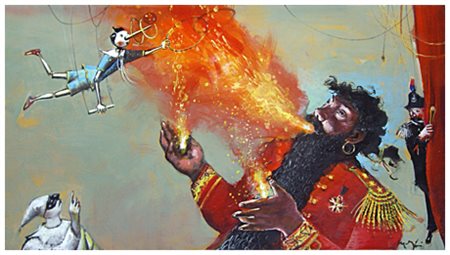 MARIO MADIAI Livorno 1944 Senza titolo Olio su tela 40 x 70. Firma in b. a d....