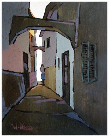 PAOLO MANZI Portoferraio 1937 - Portoferraio 2016 Senza titolo Olio su...