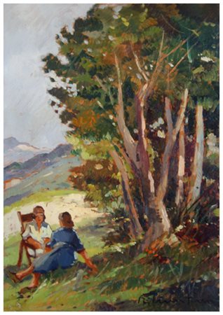 RENZO MARTINI Livorno 1937 – Livorno 2005 Senza titolo Olio su faesite 50 x...