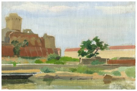 FERRUCCIO MATARESI Livorno 1928 – Livorno 2009 Dietro la Fortezza Marittima...