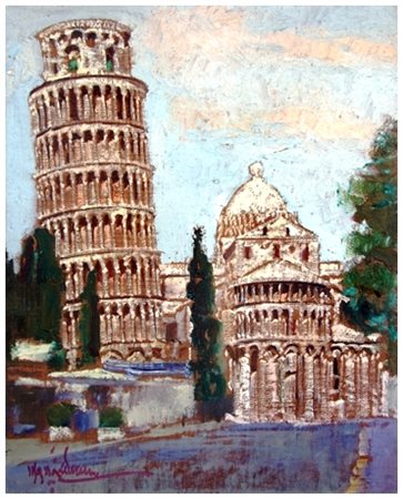 FRANCO MAZZACCHERINI La Spezia 1939 – Livorno 1999 Senza titolo Olio su tela...