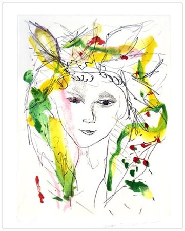 ERNESTO TRECCANI 1920 – 2009 Narciso 1987 Acquaforte e ceramolle a colori...