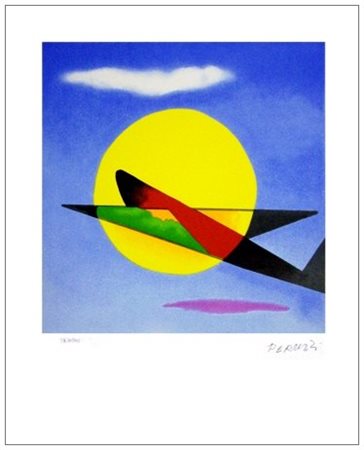 OSVALDO PERUZZI 1907 – 2004 Senza titolo Litografia a colori es.P.A.-III/XVI....