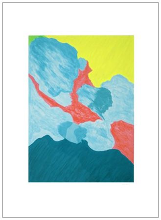 GIULIO TURCATO 1912 – 1995 Senza titolo Litografia a colori es.23/100. Firma...