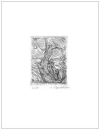 LUIGI BARTOLINI 1892 – 1963 Senza titolo 1954 Acquaforte es.2/10. Firma e...