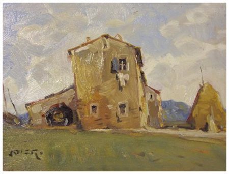 FRANCESCO MARIA PIERI 1941 – 1989 Senza titolo Olio su tavola 18 x 24. Firma...