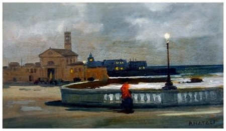 RENATO NATALI 1883 – 1979 San Jacopo, Livorno Olio su tavola 26 x 44. Firma...