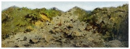 RAFFAELLO SERNESI 1838 – 1866 Senza titolo Olio su cartone 12,3 x 33,3. Firma...