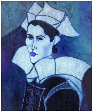 LISANDRO RAMACCIOTTI 1950 Bretone Olio su tela 70 x 60. Firma e titolo sul...