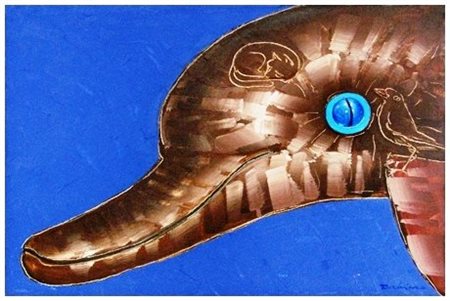 ALDO TURCHIARO 1929 Senza titolo Olio su tela 35 x 50. Firma in b. a d. e sul...