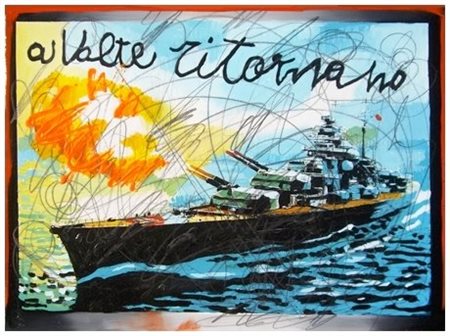 ENRICO MANERA 1948 A volte ritornano 2009 Olio e t.m. su tela 40 x 55. Titolo...